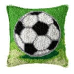 Coussin canevas ballon de foot