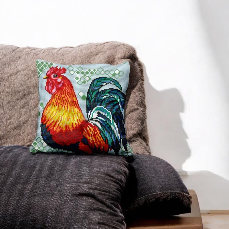 coussin-canevas-coq-2