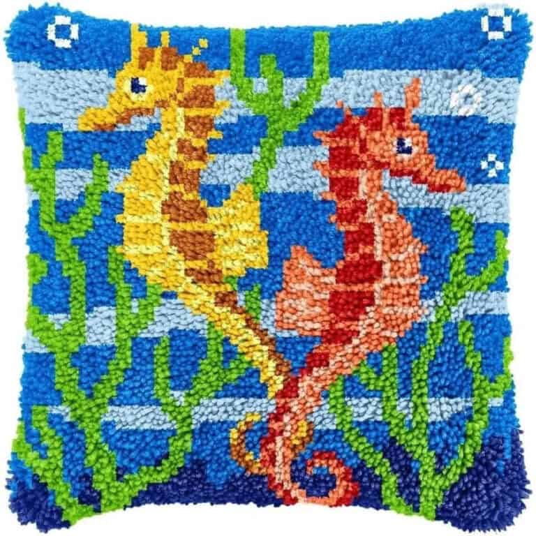 coussin canevas hippocampe